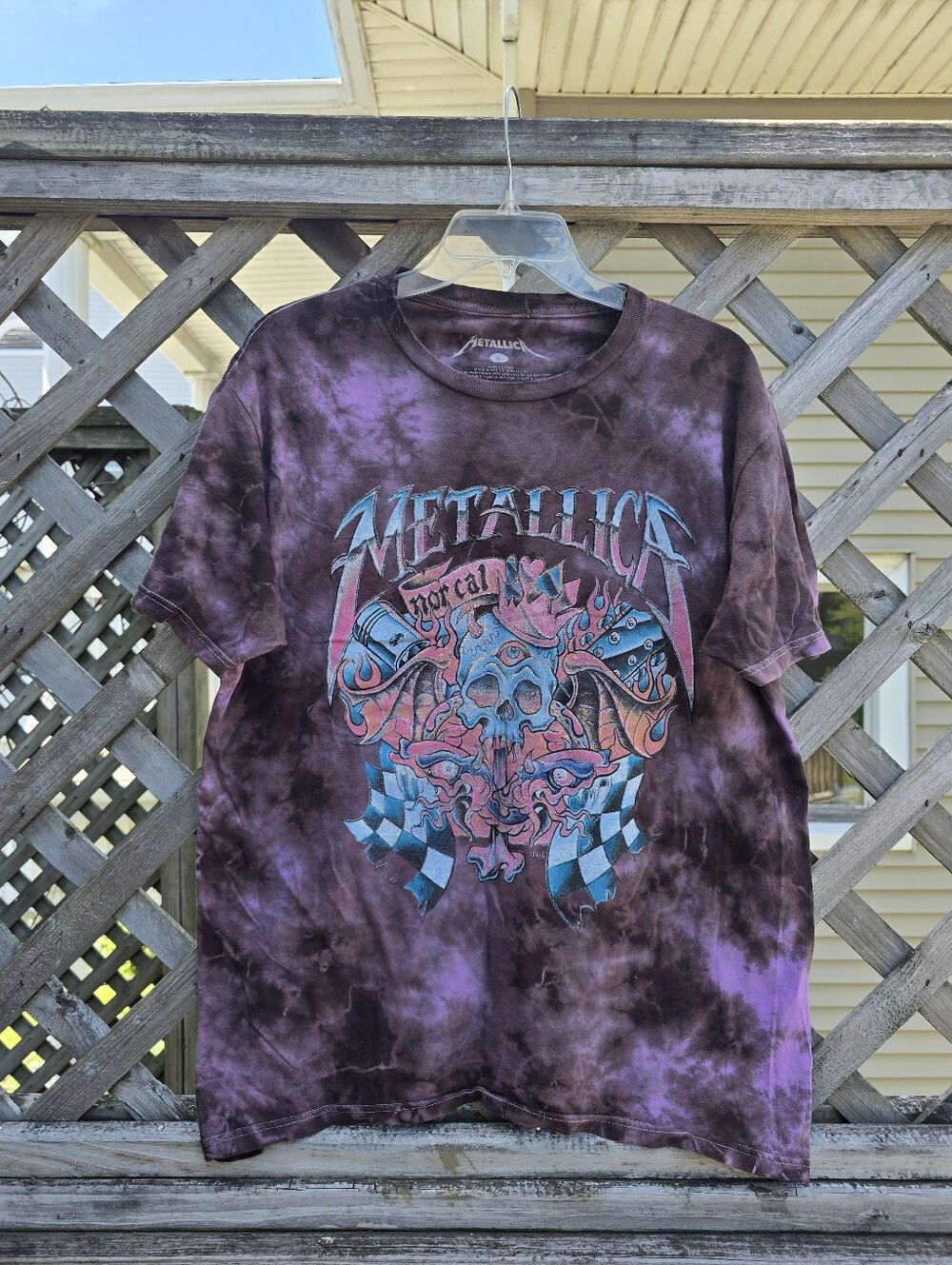 Metallica Purple Tie-Dye Short Sleeve Tee